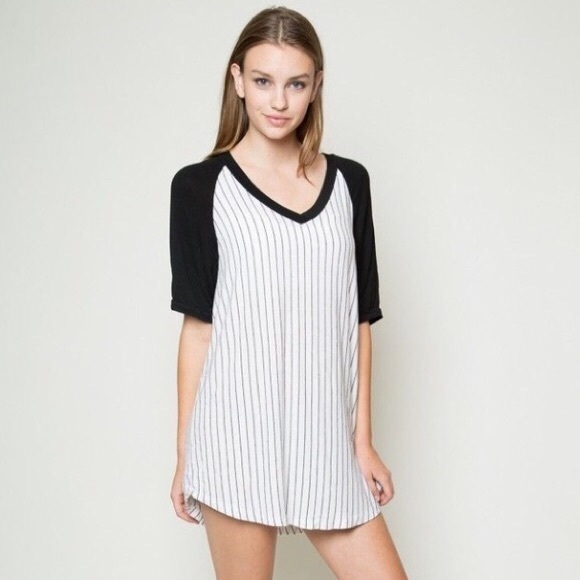 Brandy Melville Dresses & Skirts - Brandy Melville Baseball-Style T-Shirt Dress